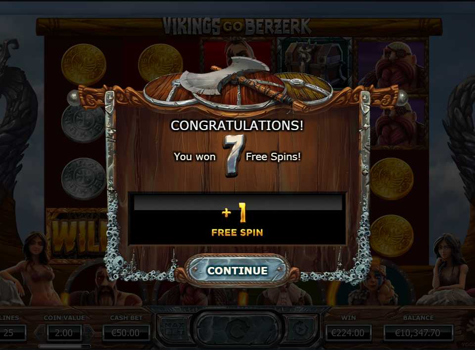 Бесплатные вращения в слоте Vikings Go Berzerk Фри-спины в автомате Vikings Go Berzerk